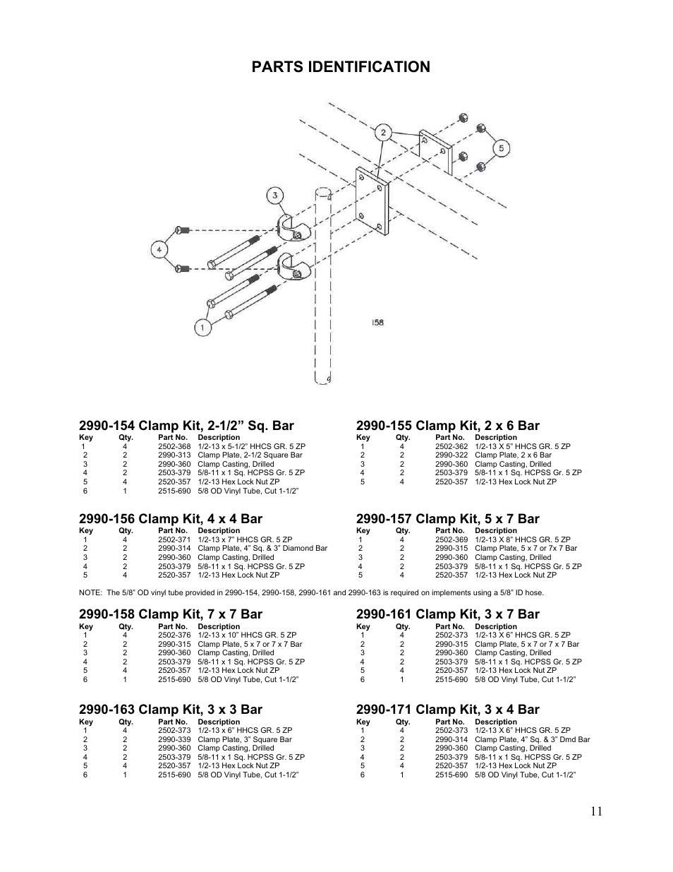 Parts identification | Yetter Double Hub No-Till Coulter User Manual | Page 11 / 16