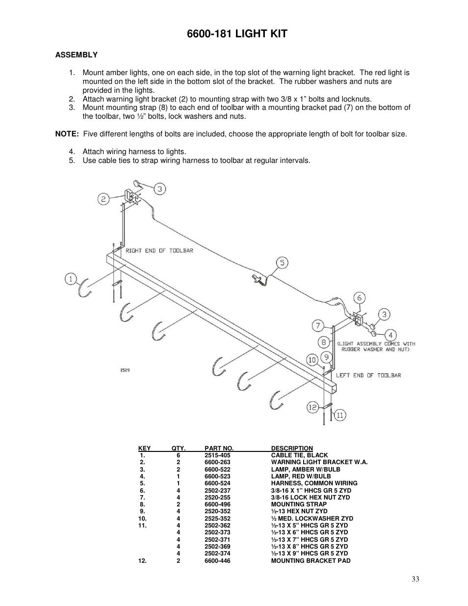 Yetter 6300 Coulter Cart User Manual | Page 33 / 36
