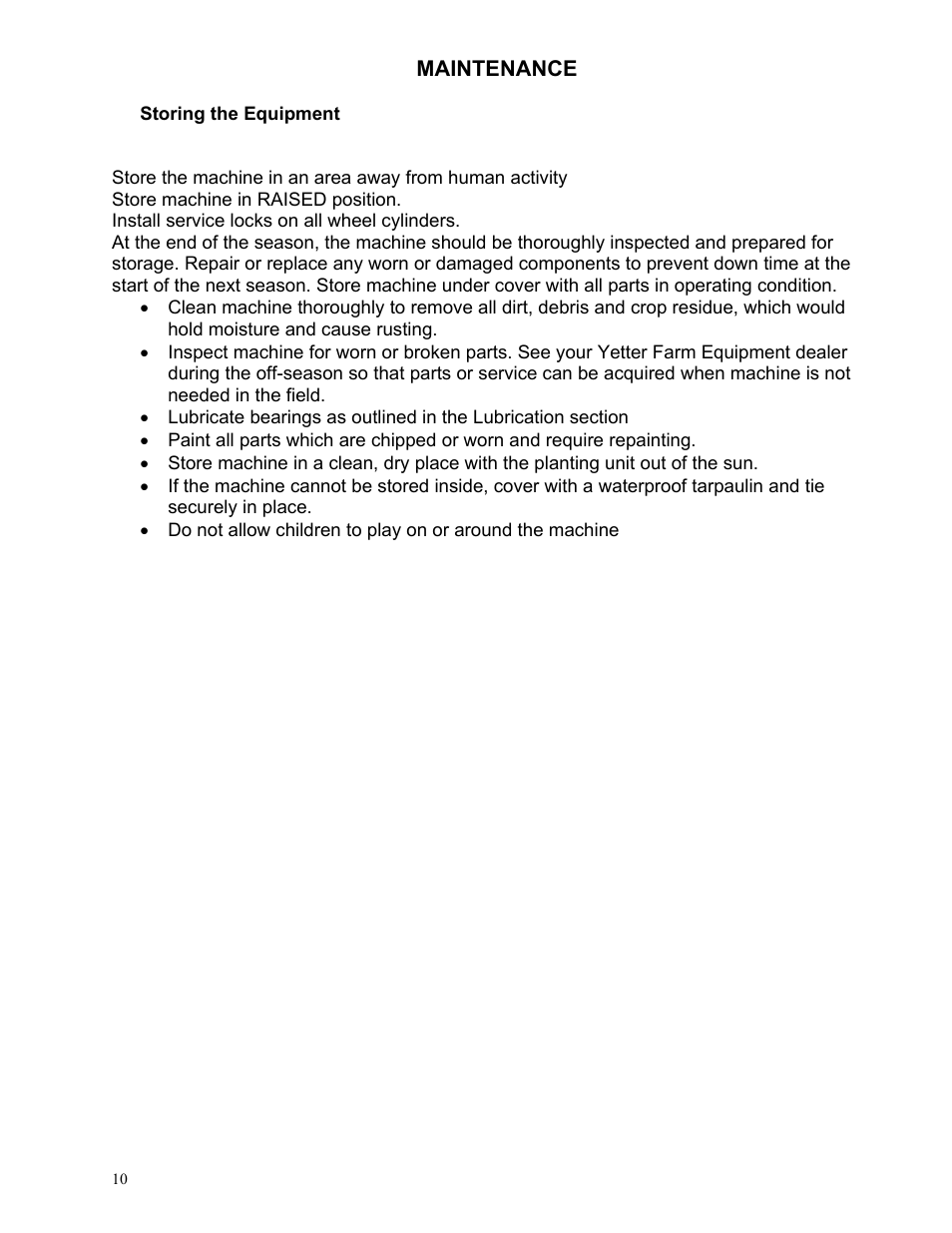 Yetter Narrow Row Single Wheel Residue Manager User Manual | Page 10 / 16