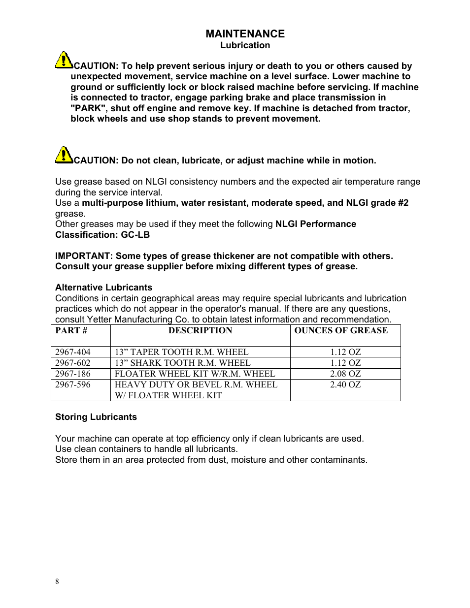 Yetter Narrow Row Single Wheel Residue Manager User Manual | Page 8 / 16