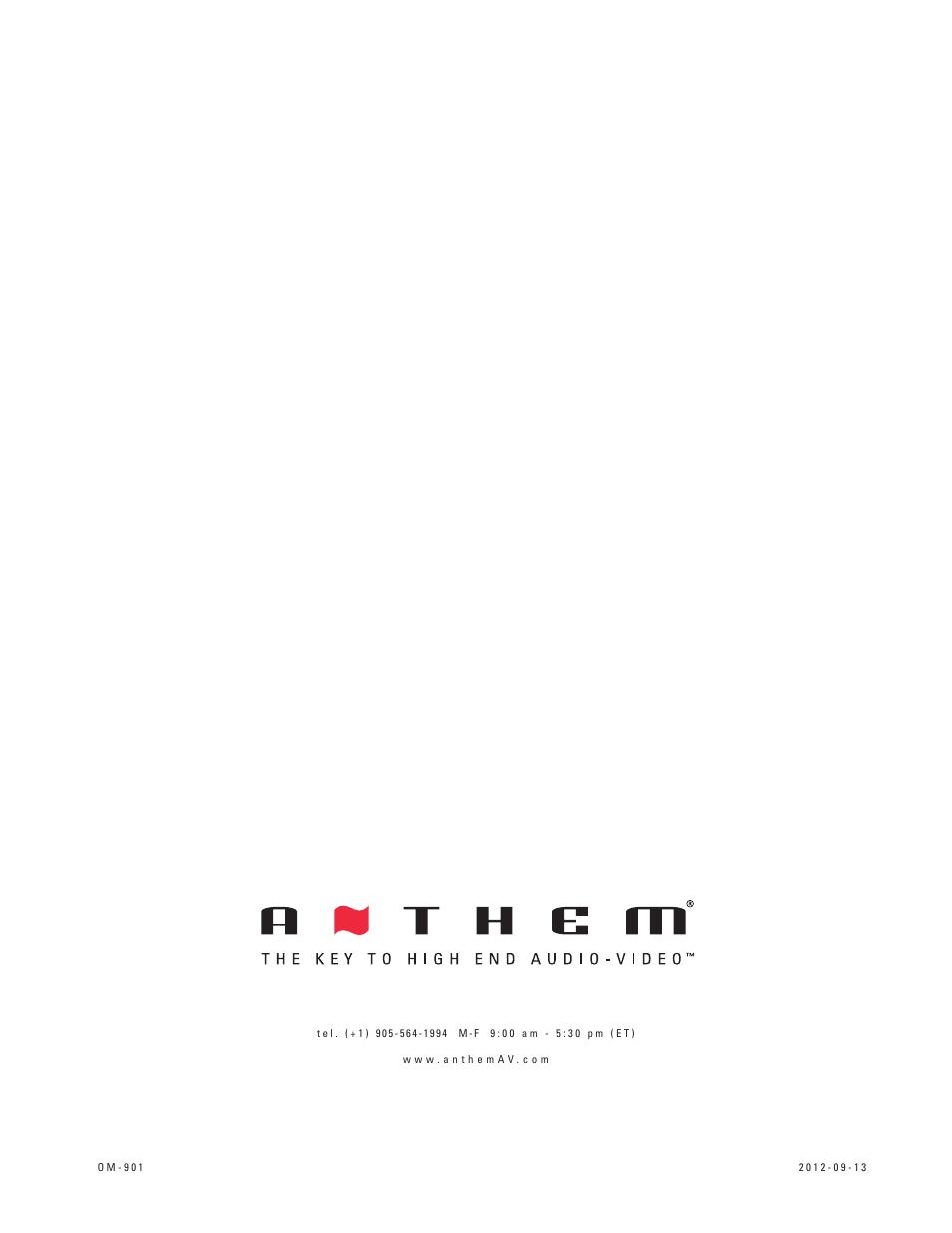 Anthem Integrated 225 User Manual | Page 16 / 16