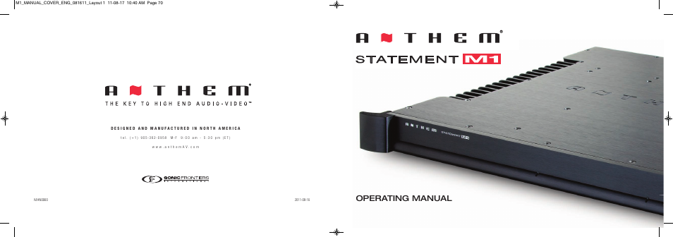 Anthem M1 User Manual | 24 pages
