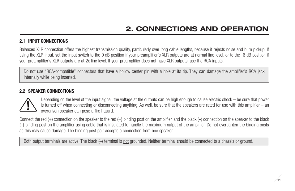 Connections and operation | Anthem M1 User Manual | Page 12 / 24