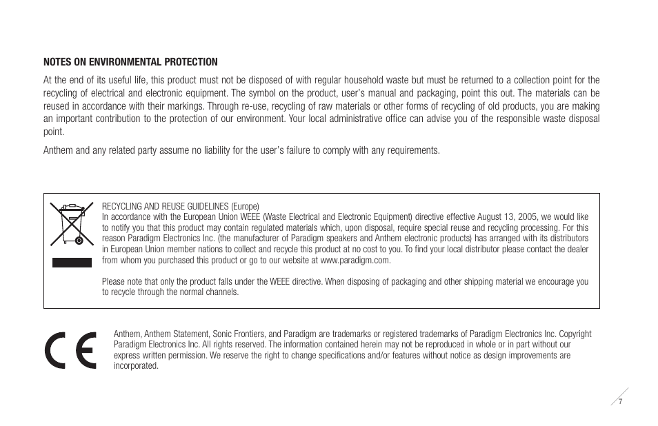 Anthem M1 User Manual | Page 8 / 24