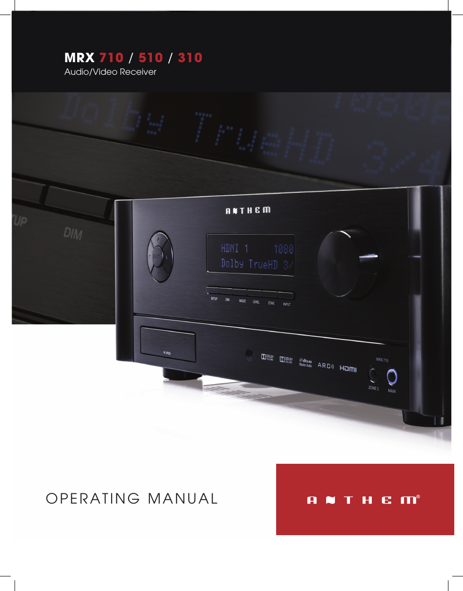 Anthem MRX 710 User Manual | 60 pages