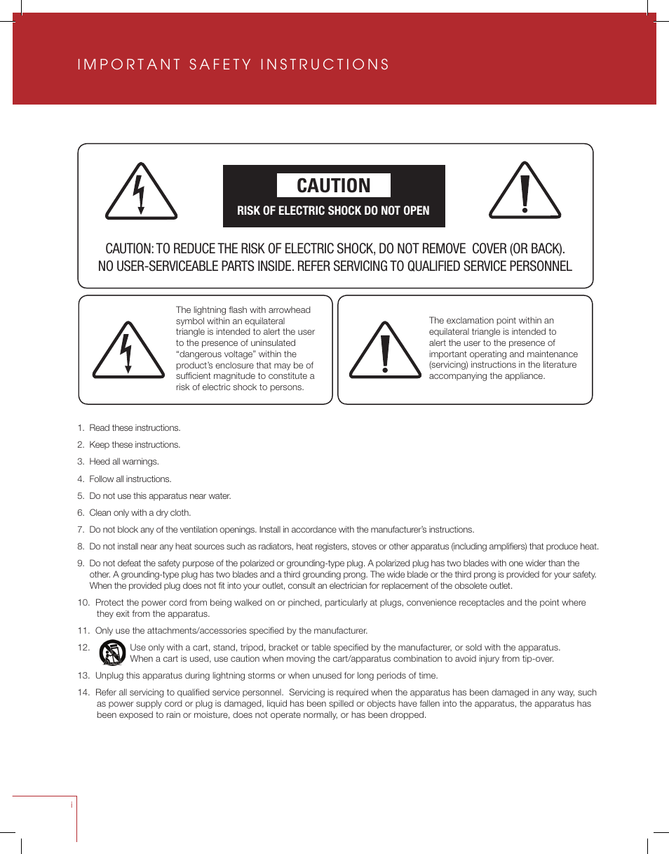 Caution | Anthem MRX 710 User Manual | Page 5 / 60