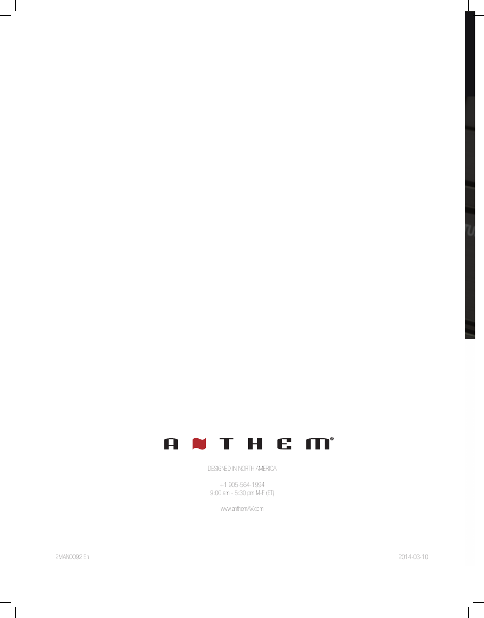 Anthem MRX 710 User Manual | Page 60 / 60