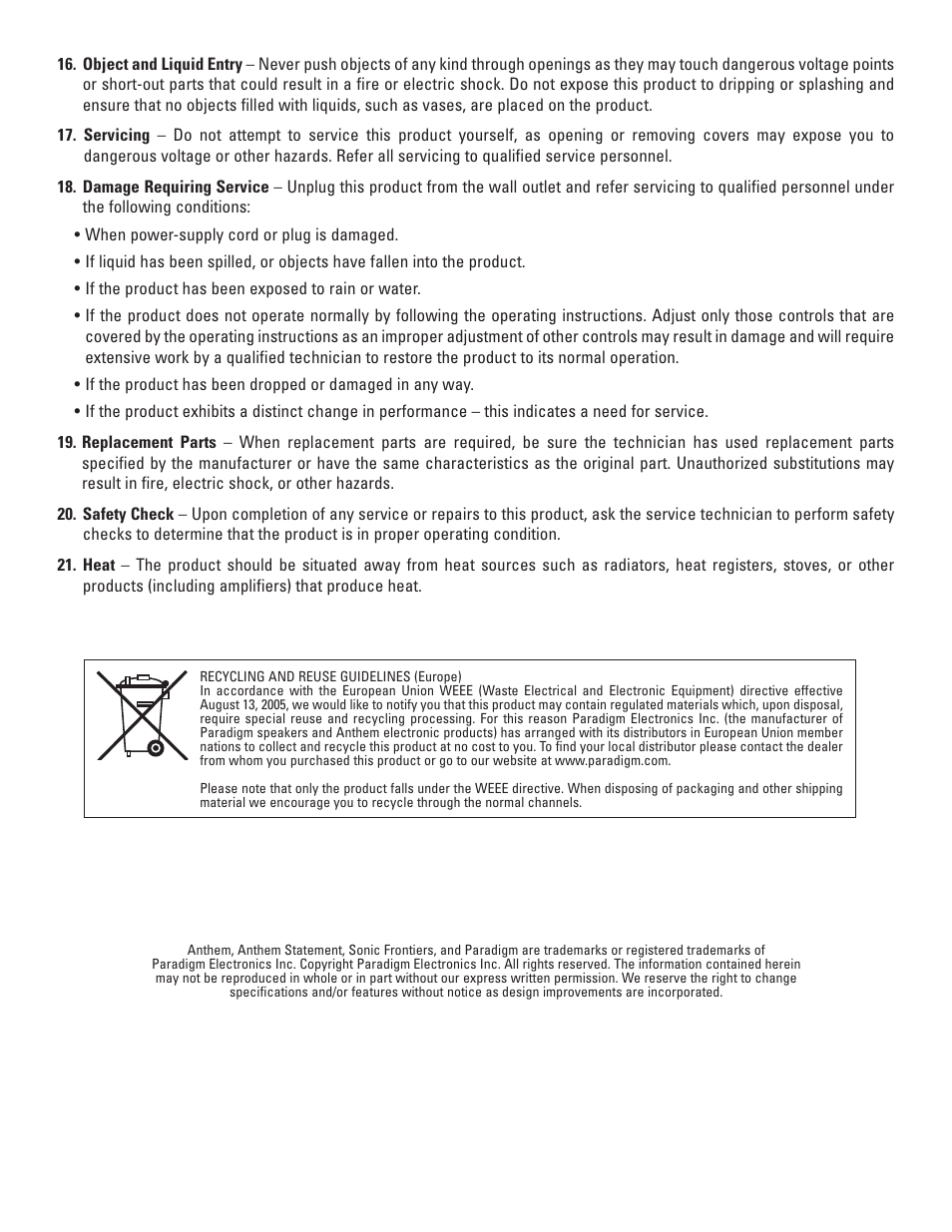 Anthem P5 User Manual | Page 4 / 10