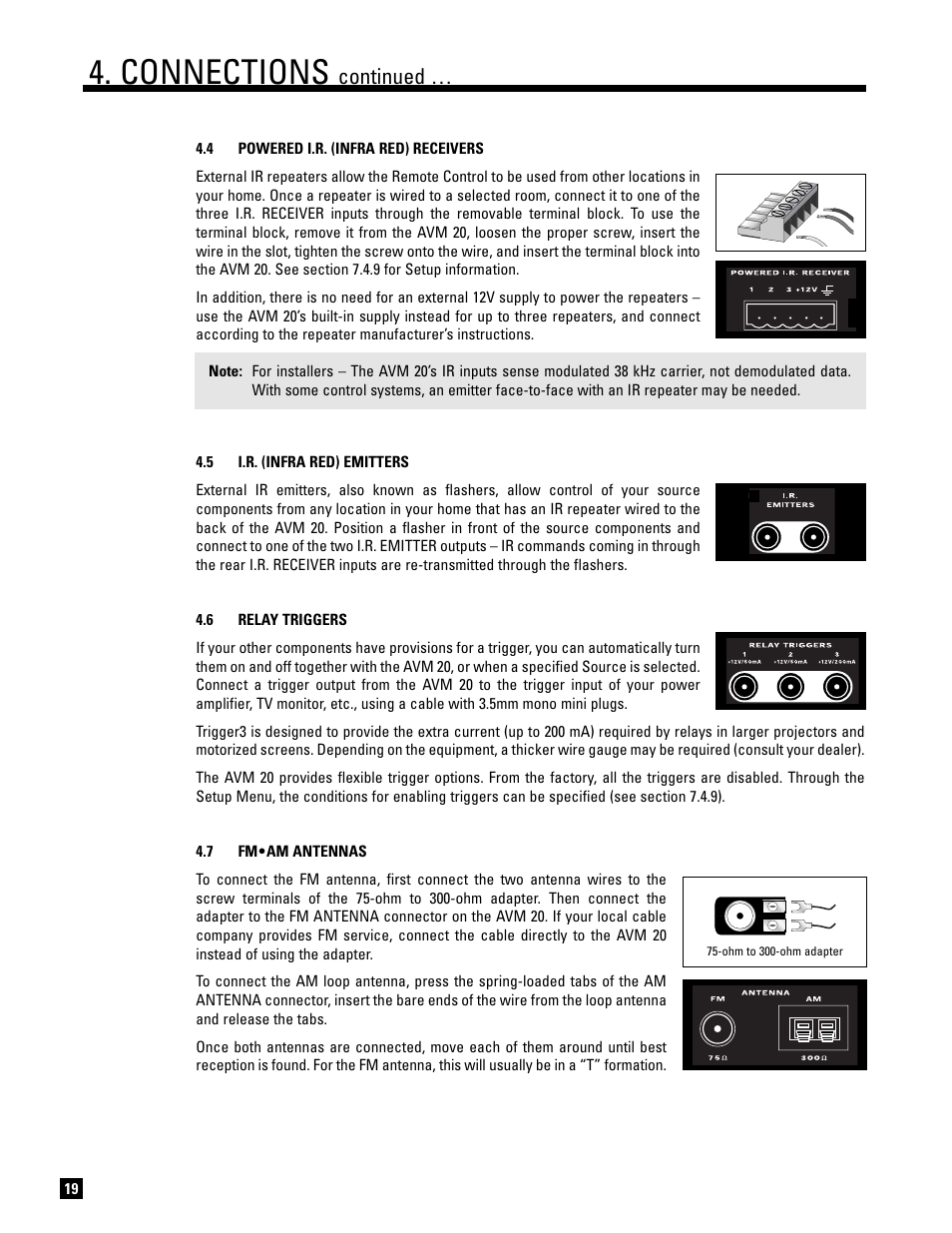 Connections, Continued | Anthem AVM 20 v2 User Manual | Page 26 / 84