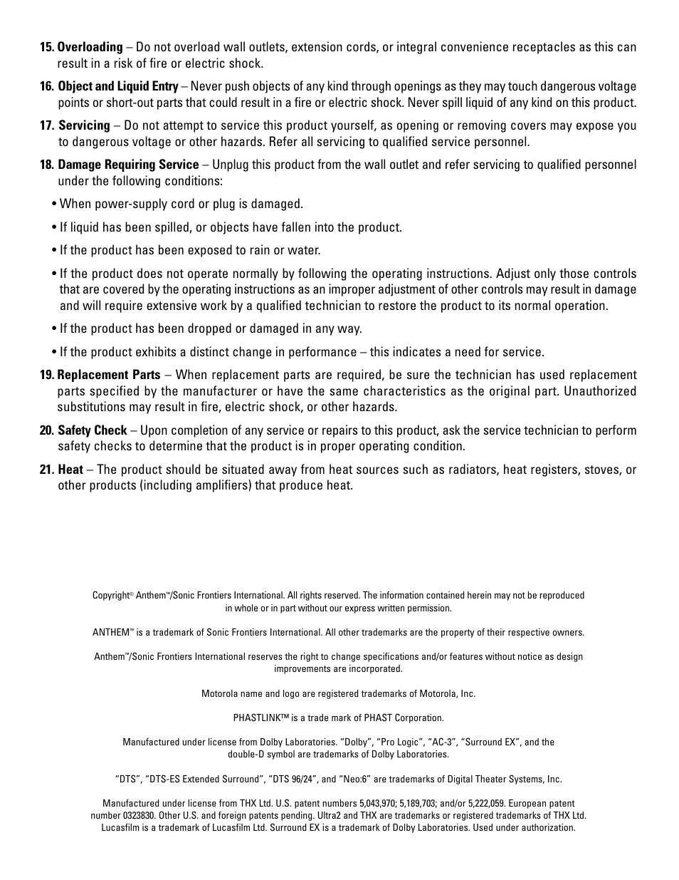 Anthem AVM 20 v2 User Manual | Page 4 / 84