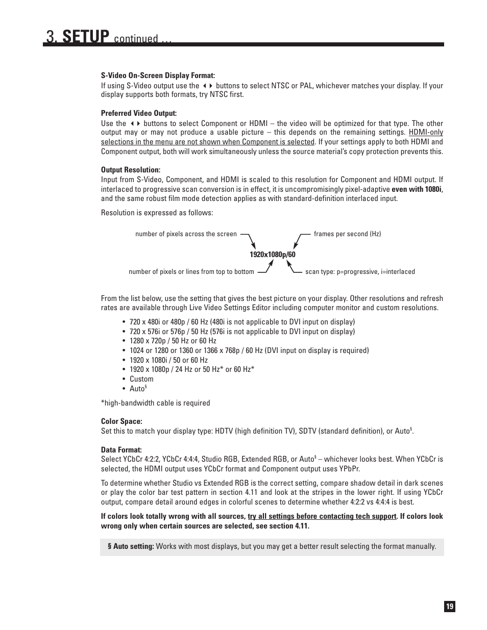 Setup, Continued | Anthem AVM 50 User Manual | Page 27 / 102