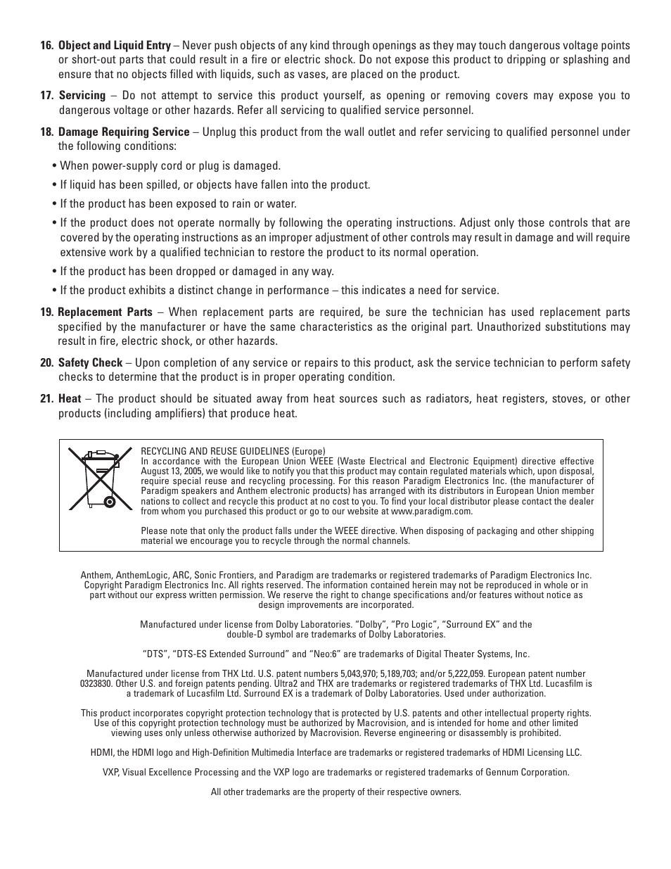 Anthem AVM 50 User Manual | Page 4 / 102