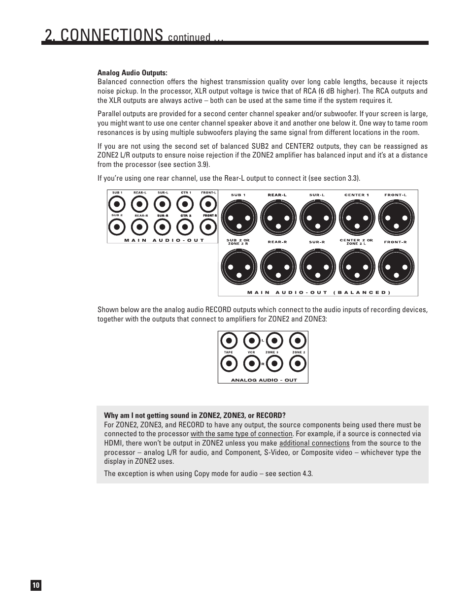 Connections, Continued | Anthem AVM 50v 3D User Manual | Page 18 / 102