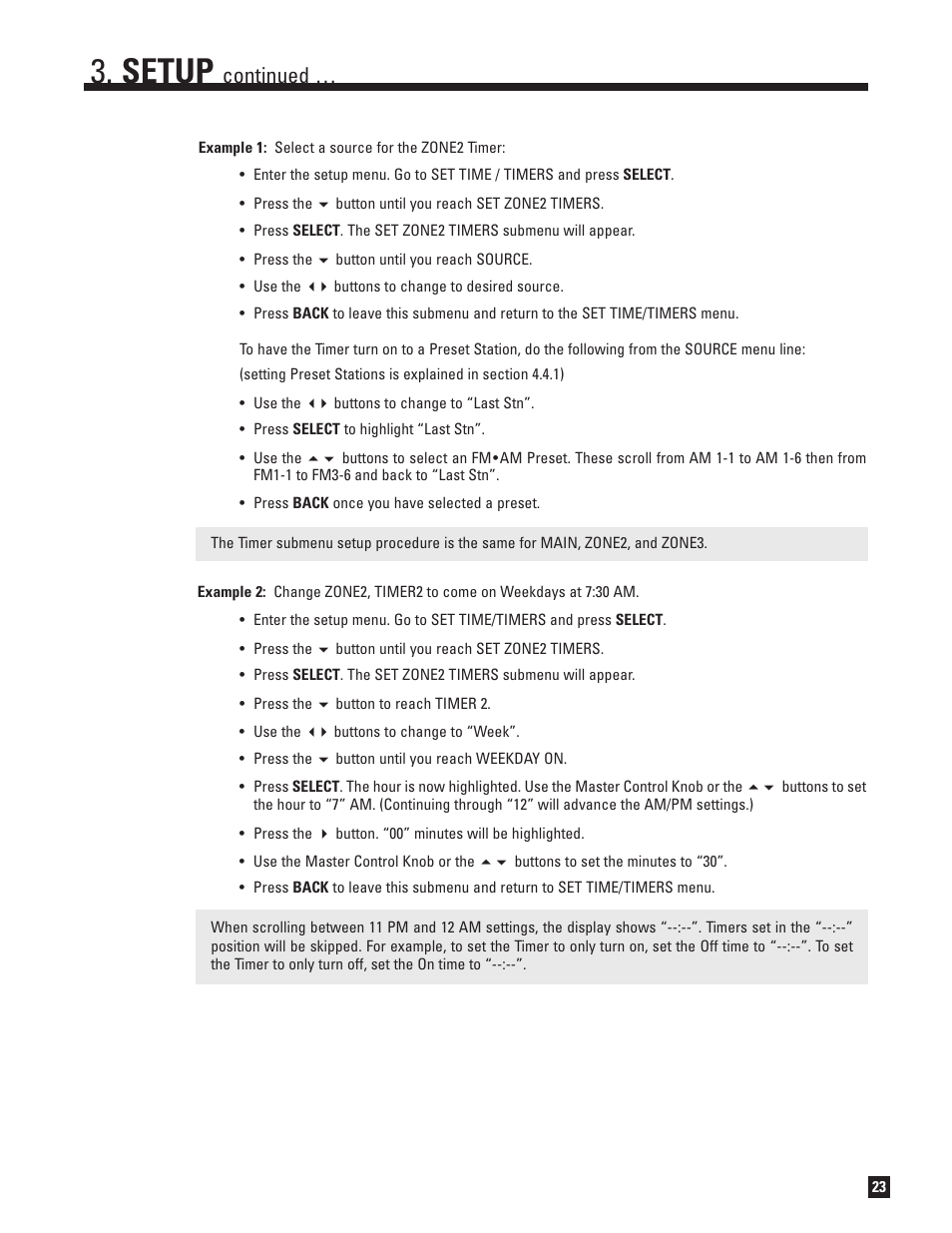 Setup, Continued | Anthem AVM 50v 3D User Manual | Page 31 / 102