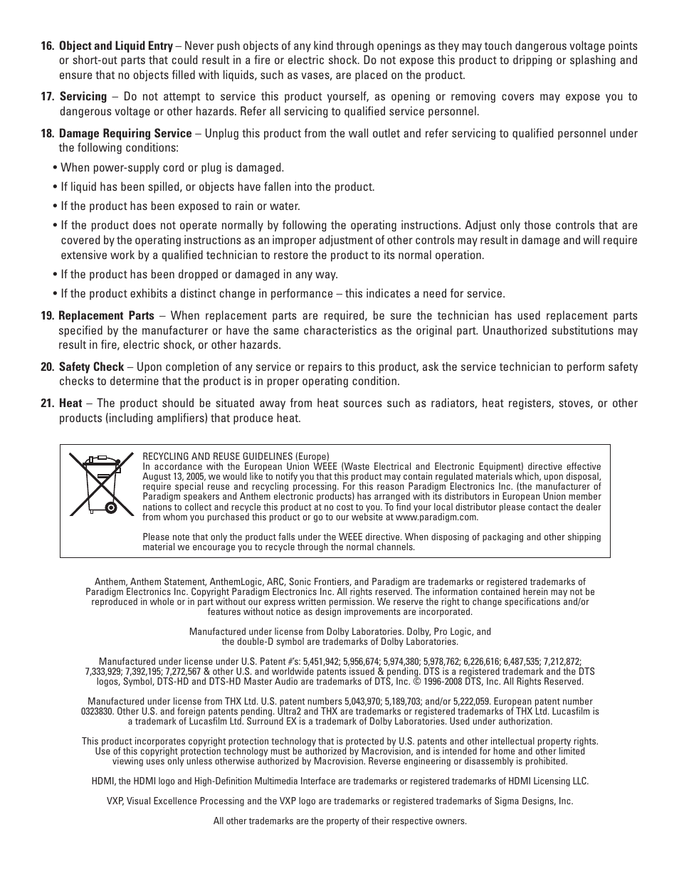Anthem D2v 3D User Manual | Page 4 / 102