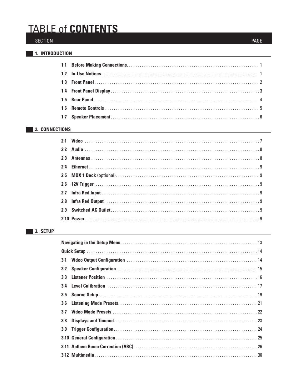 Anthem MRX 700 User Manual | Page 7 / 52