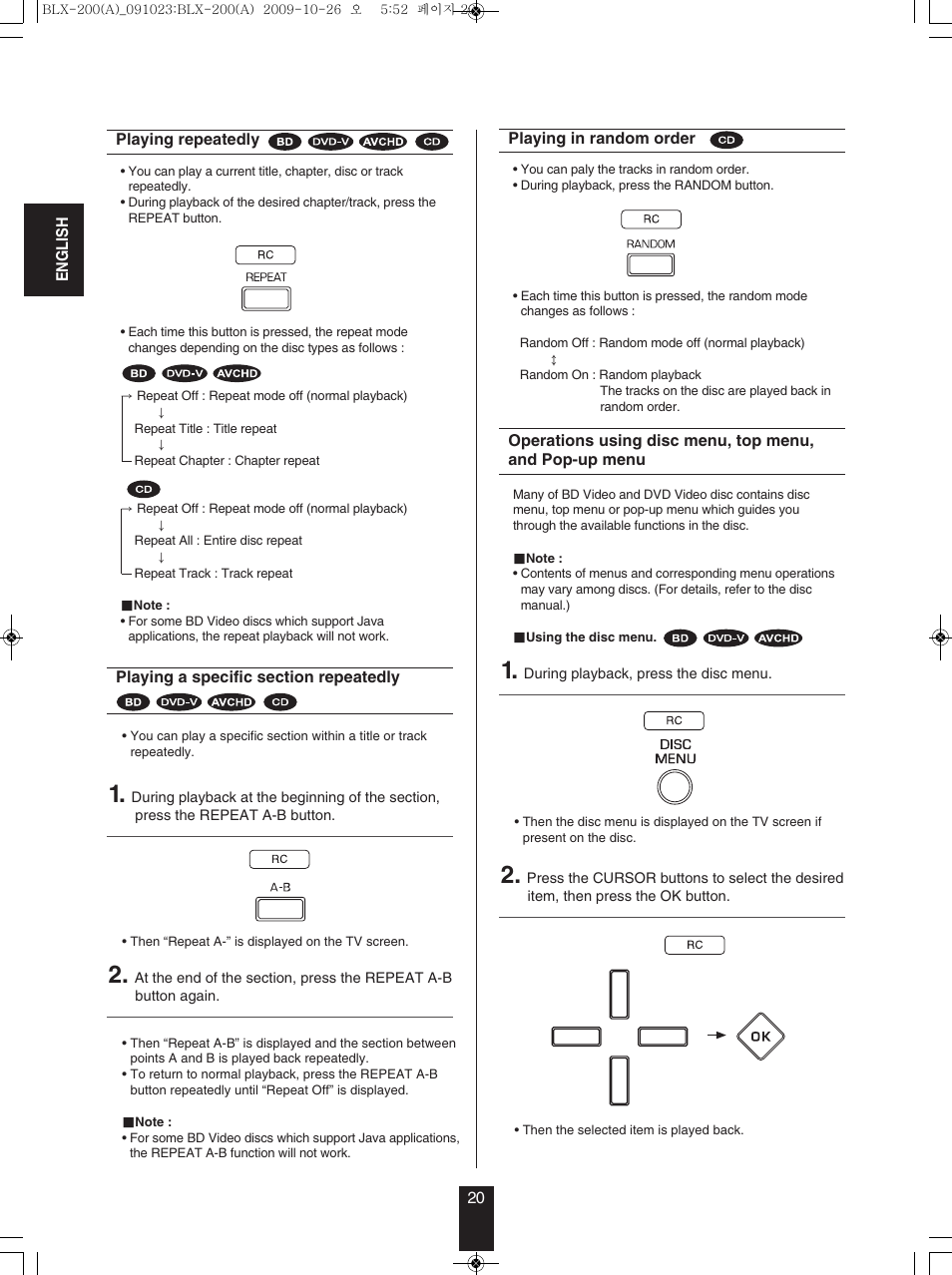 Anthem BLX 200 User Manual | Page 20 / 46