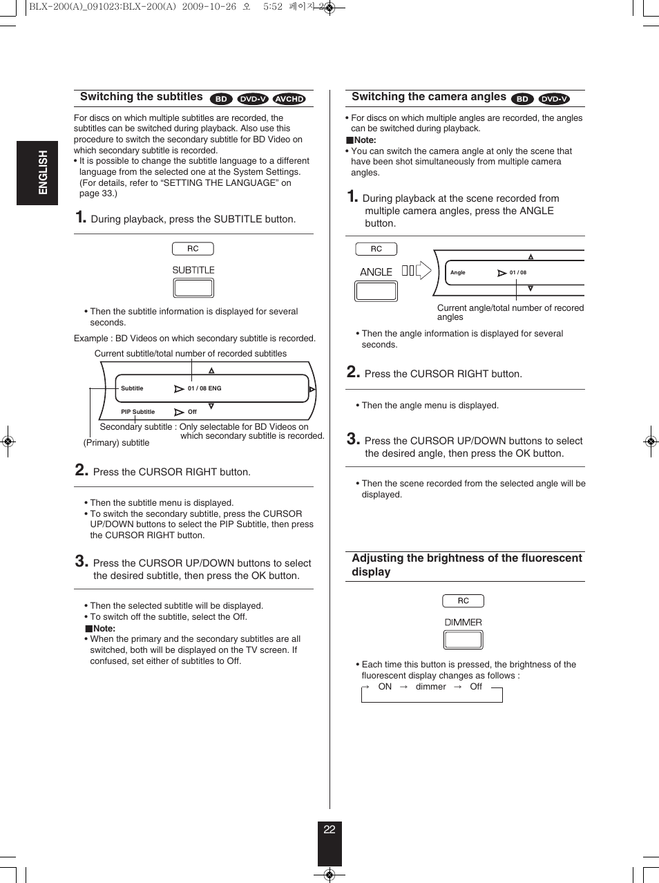 Anthem BLX 200 User Manual | Page 22 / 46