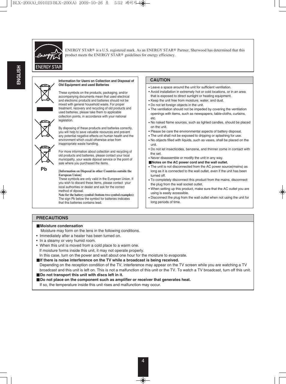 Anthem BLX 200 User Manual | Page 4 / 46