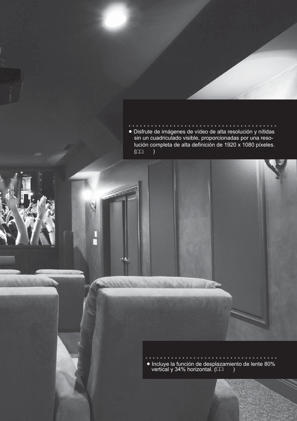Hermosas imágenes en pantalla grande, Ideal para cualquier ubicación | Anthem LTX 300 User Manual | Page 127 / 174