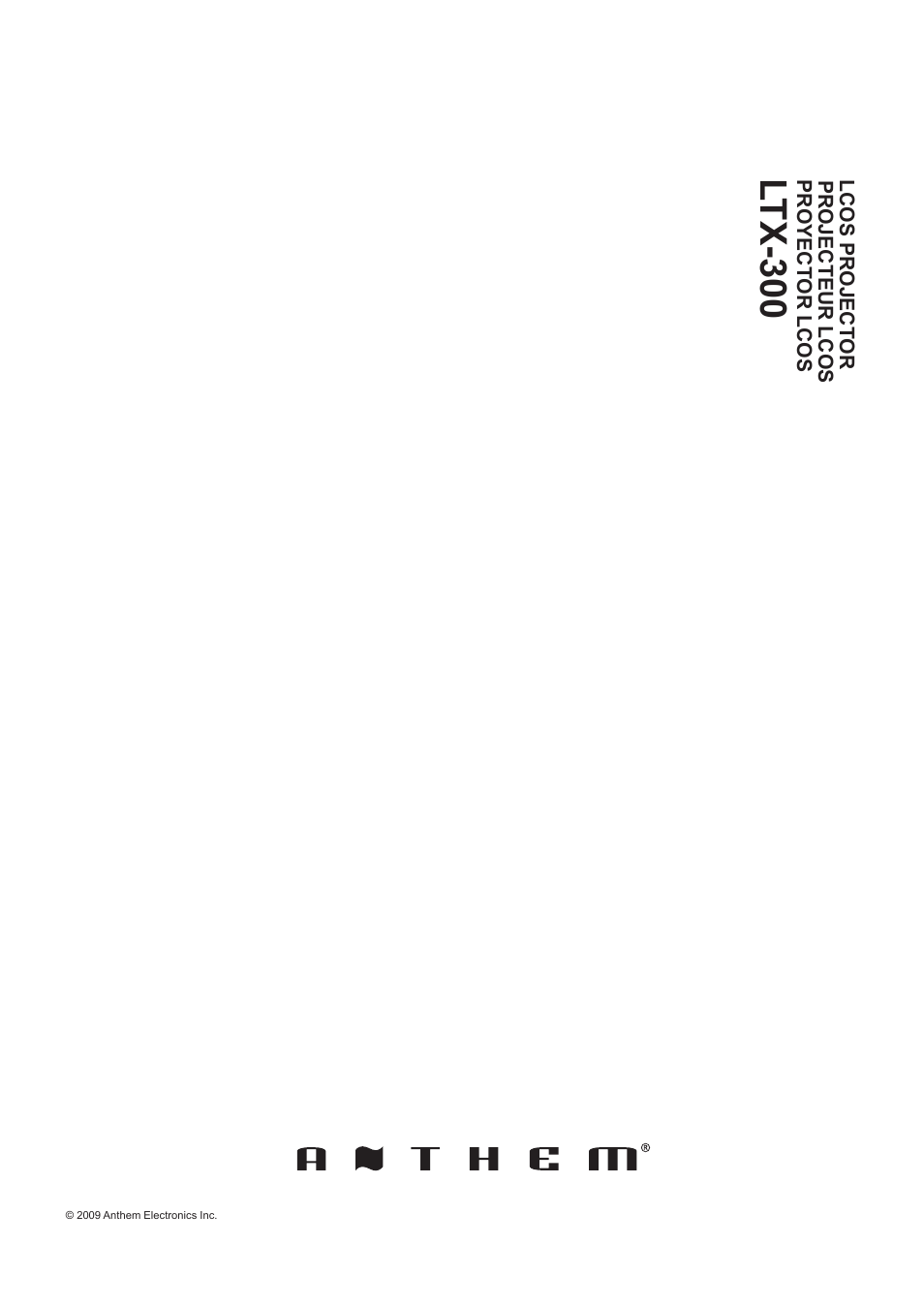 Ltx-300 | Anthem LTX 300 User Manual | Page 174 / 174