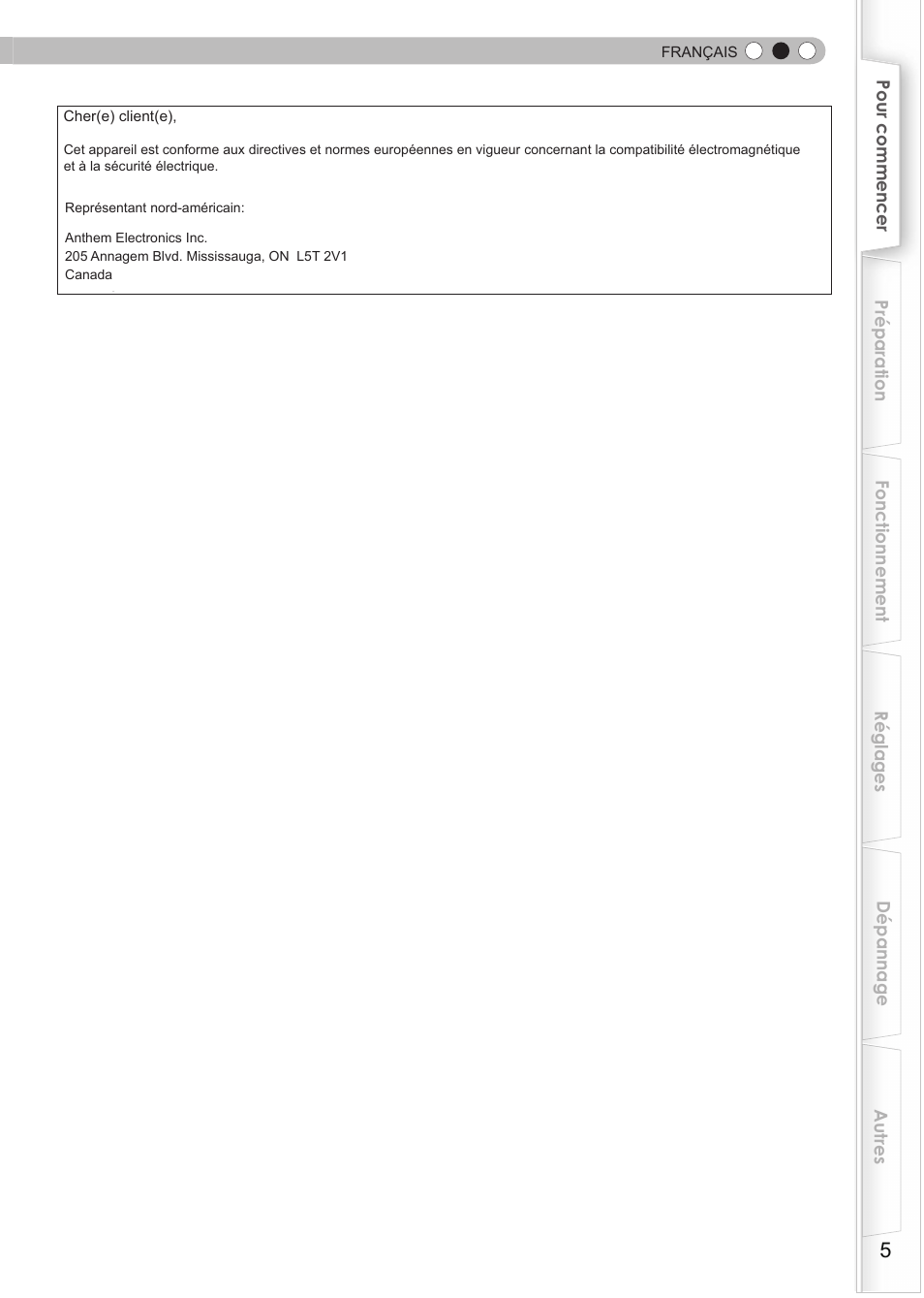 Anthem LTX 300v User Manual | Page 63 / 174