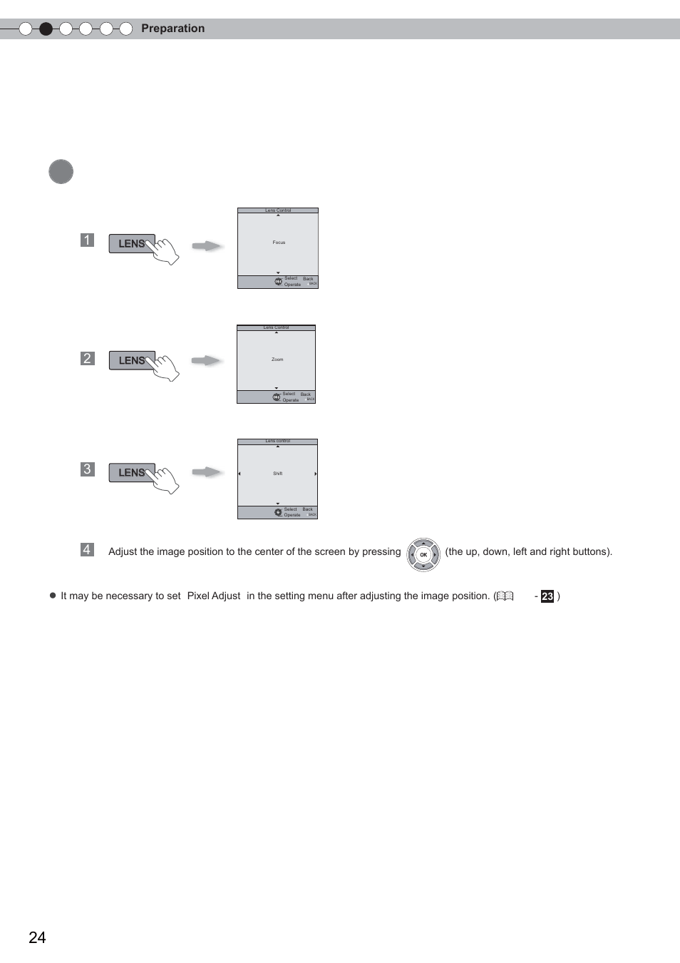 Installing the projector and screen(continued) | Anthem LTX 500 User Manual | Page 24 / 182