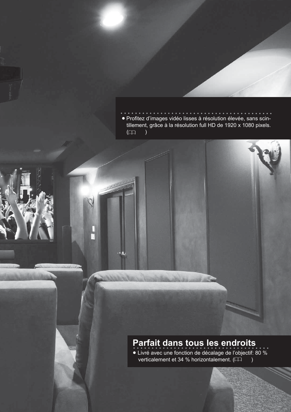 Parfait dans tous les endroits, Superbes images sur grand écran | Anthem LTX 500 User Manual | Page 71 / 182