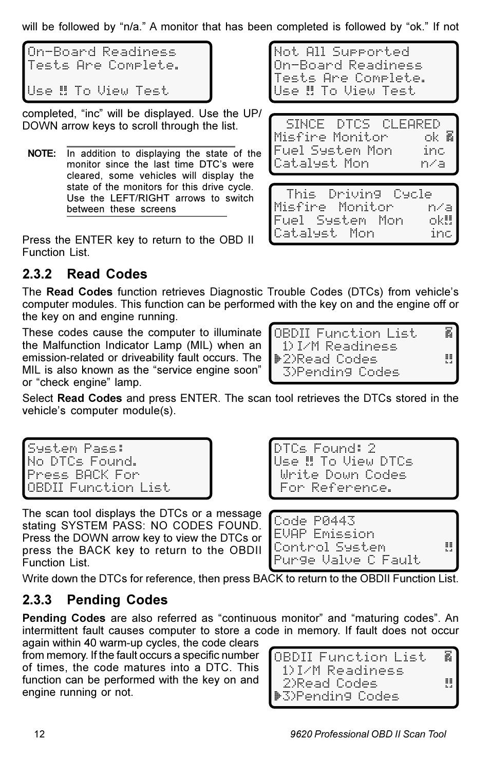 Actron KAL9620A User Manual | Page 12 / 36