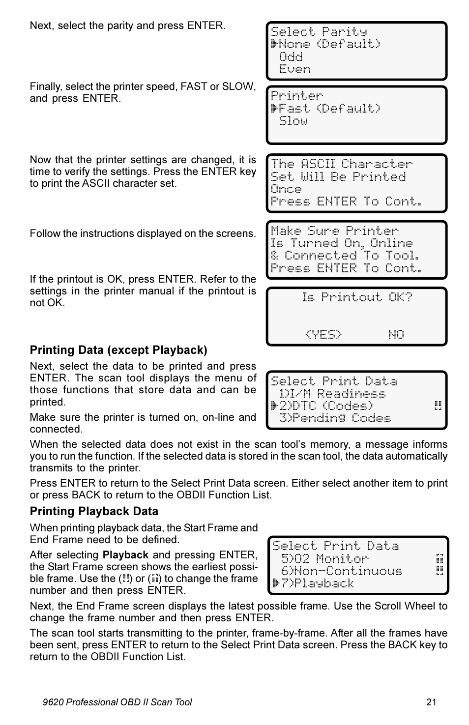 Actron KAL9620A User Manual | Page 21 / 36