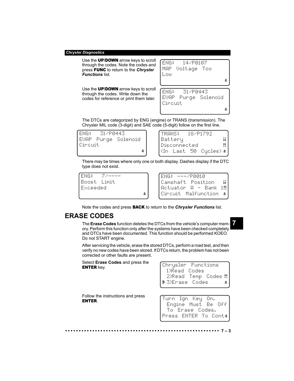 Erase codes | Actron KAL9640B User Manual | Page 109 / 144
