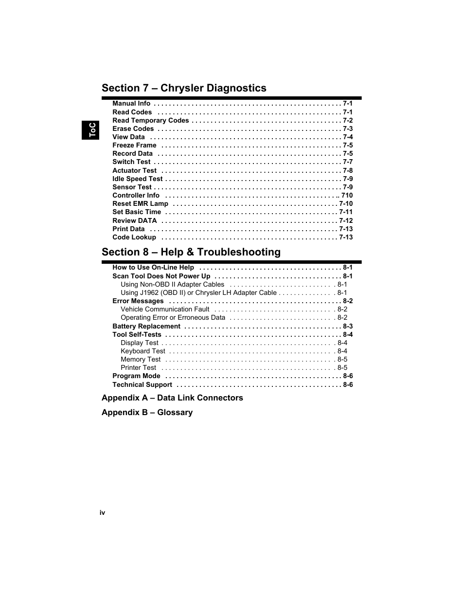 Actron KAL9640B User Manual | Page 14 / 144