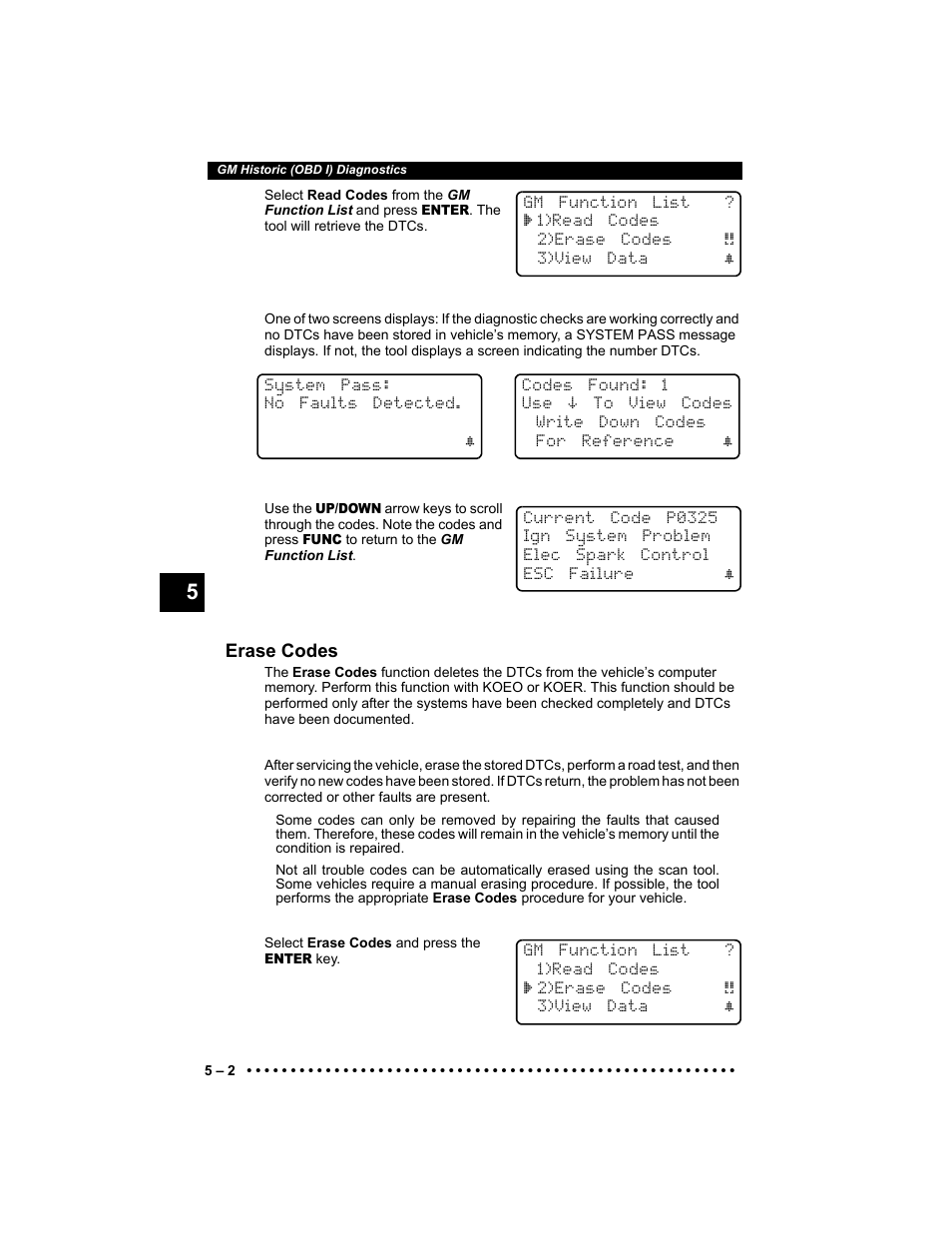 Erase codes | Actron KAL9640B User Manual | Page 58 / 144