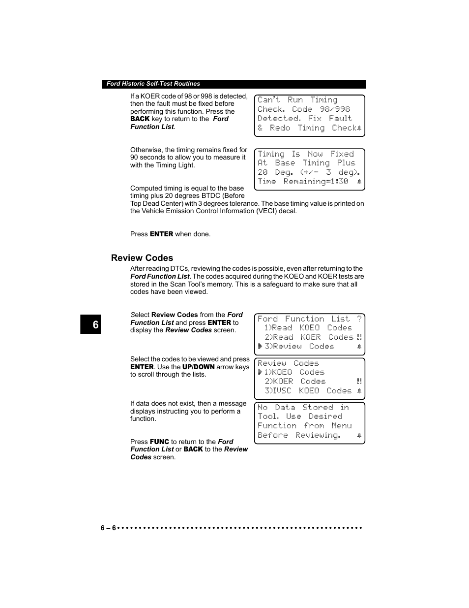 Review codes | Actron KAL9640B User Manual | Page 80 / 144