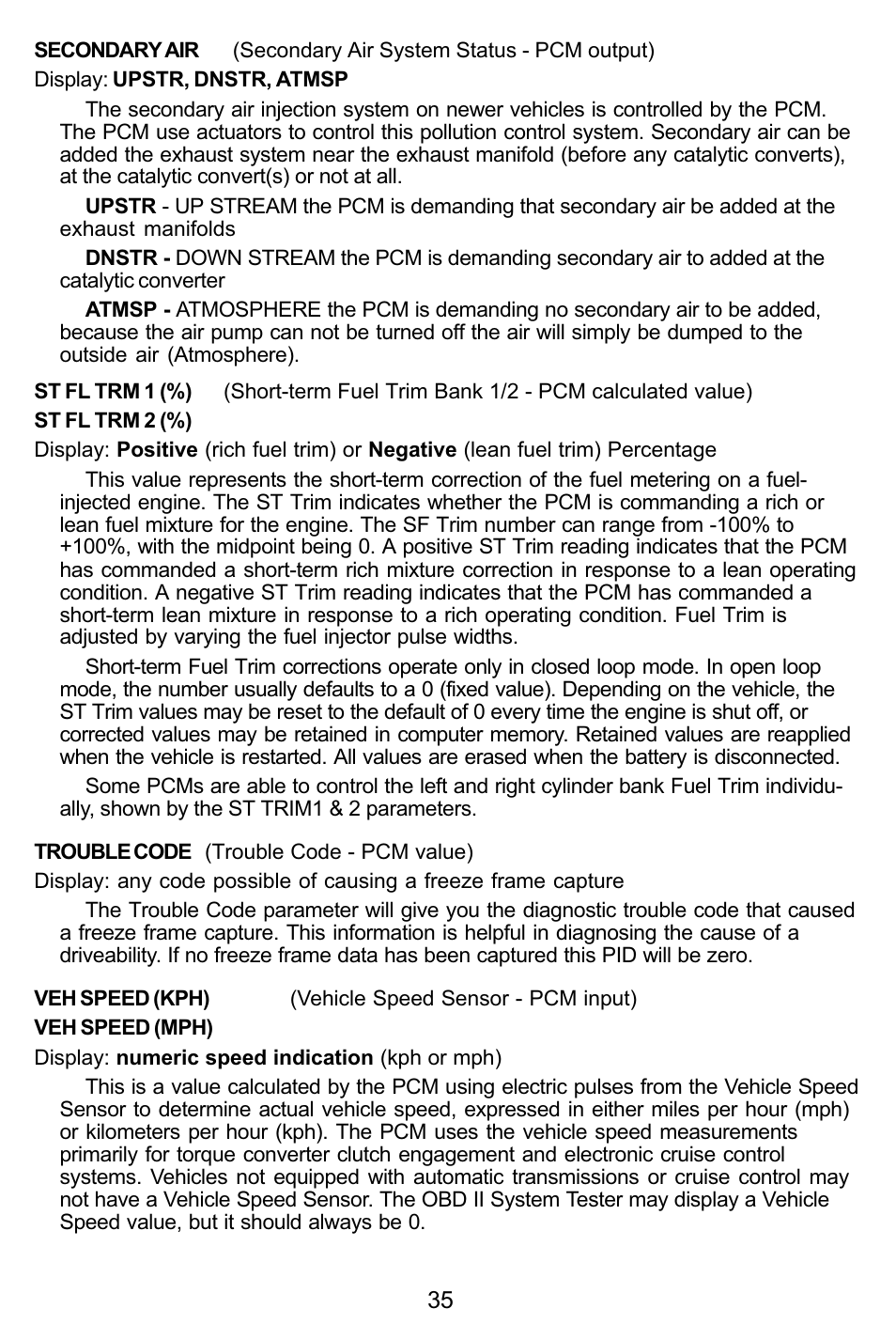 Actron KAL9615 User Manual | Page 35 / 48