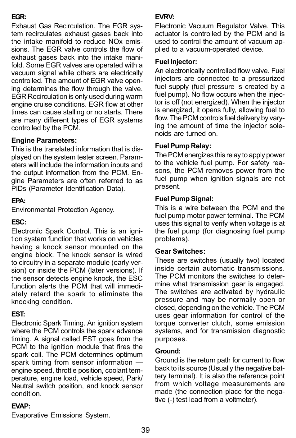 Actron KAL9615 User Manual | Page 39 / 48