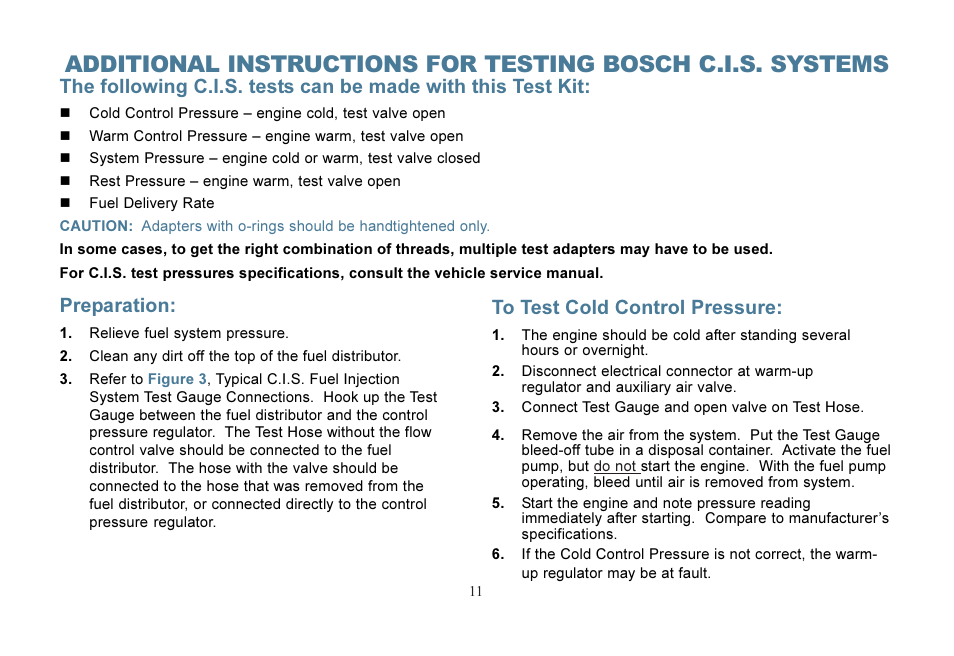 Preparation | Actron KAL2535 User Manual | Page 12 / 22
