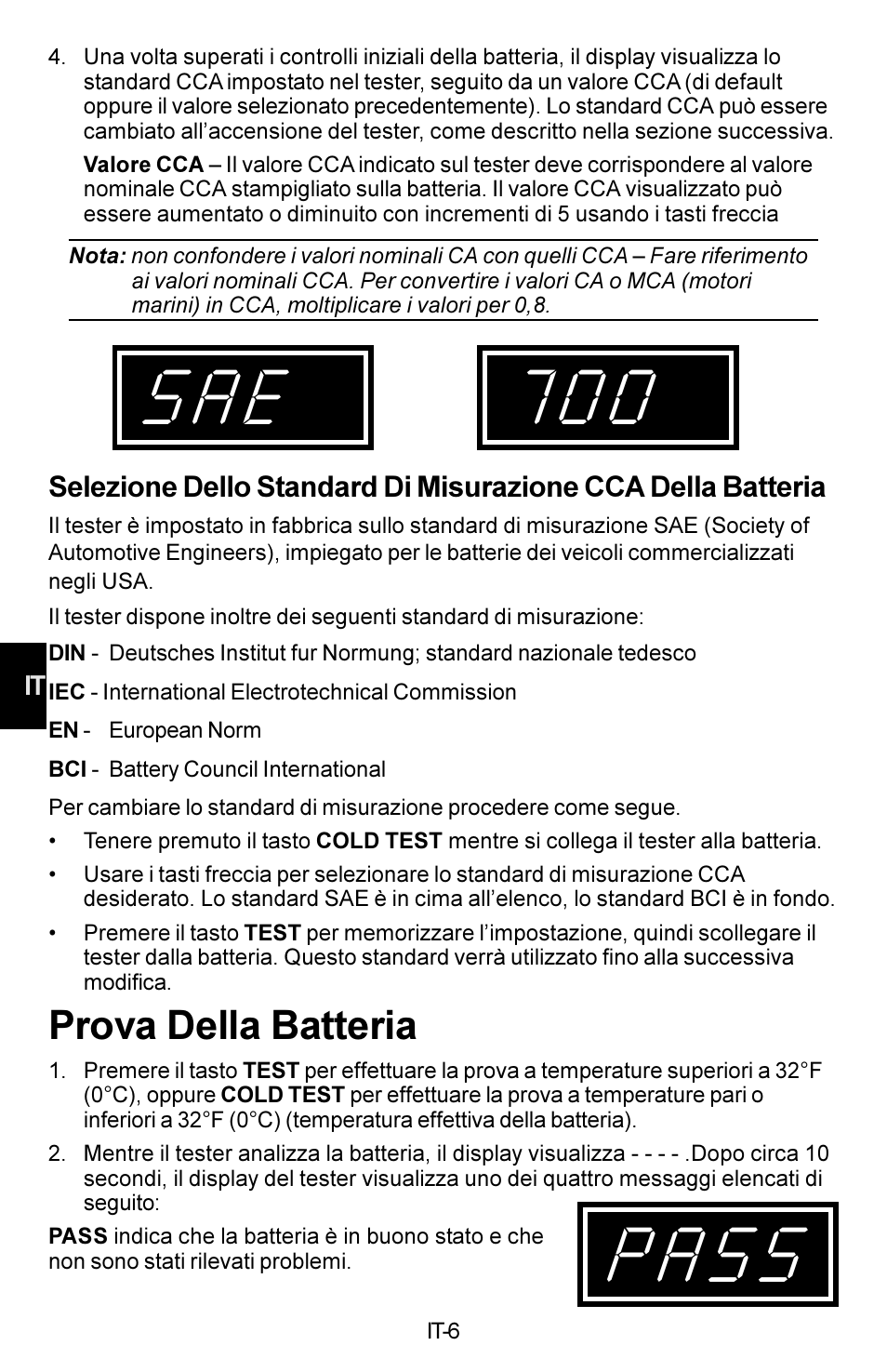 Prova della batteria | Actron KAL8300 User Manual | Page 26 / 40