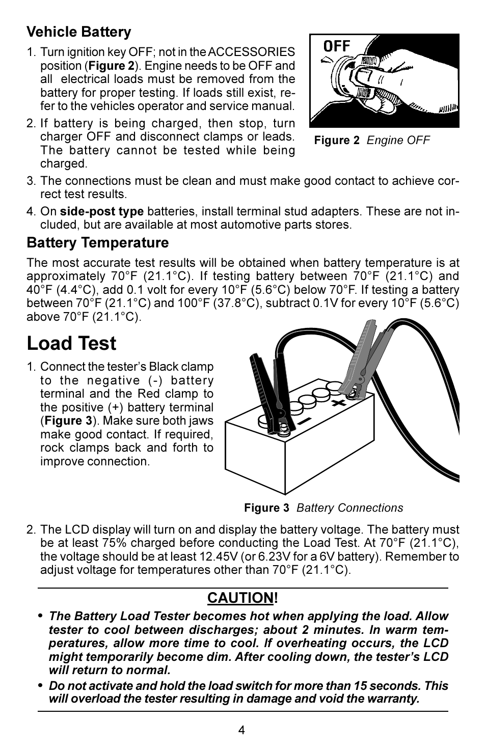 Load test | Actron KAL4780 User Manual | Page 4 / 8