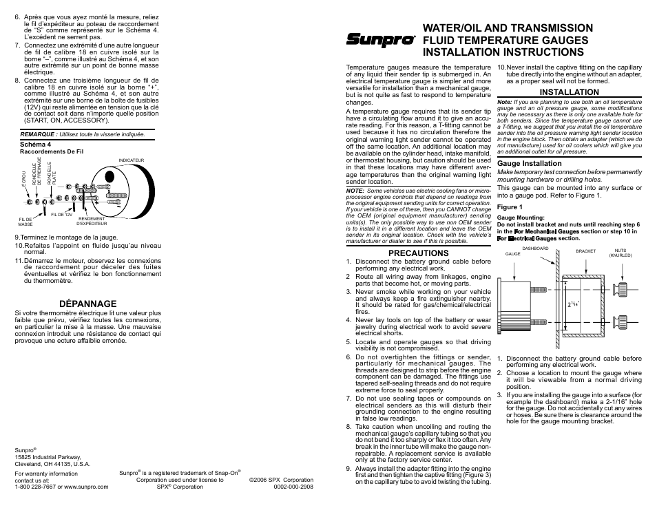 Actron CP7005 User Manual | 4 pages