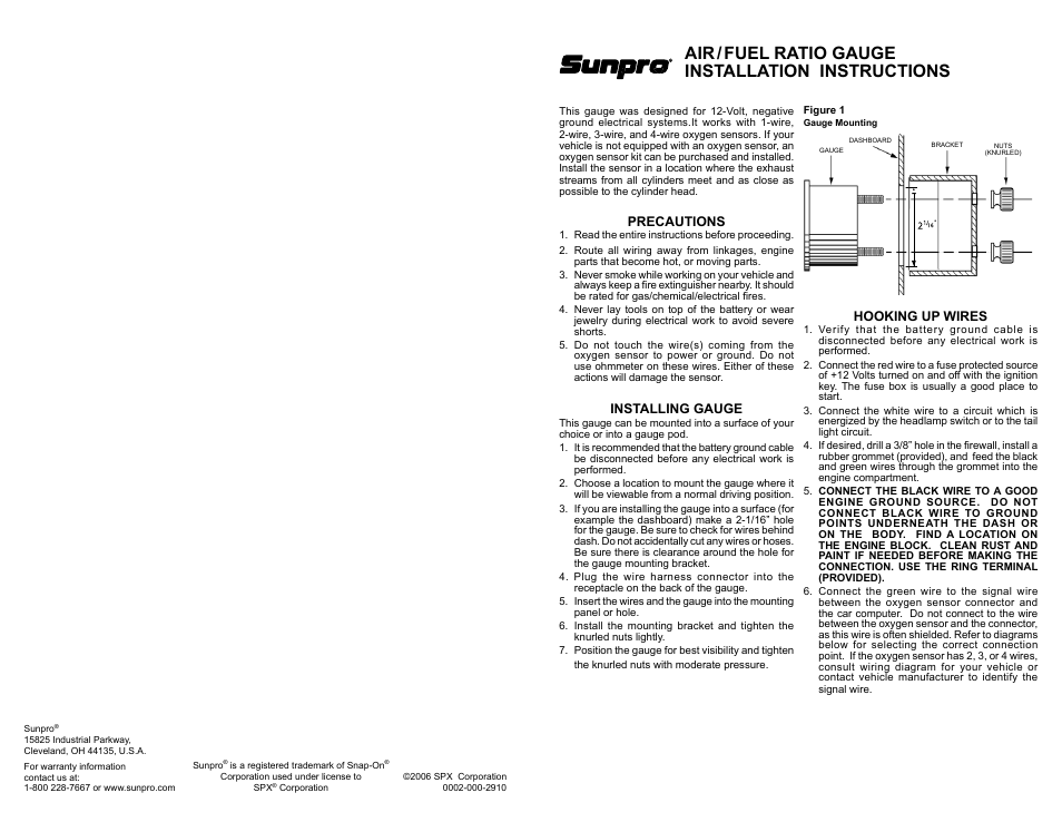 Actron CP7011 User Manual | 4 pages