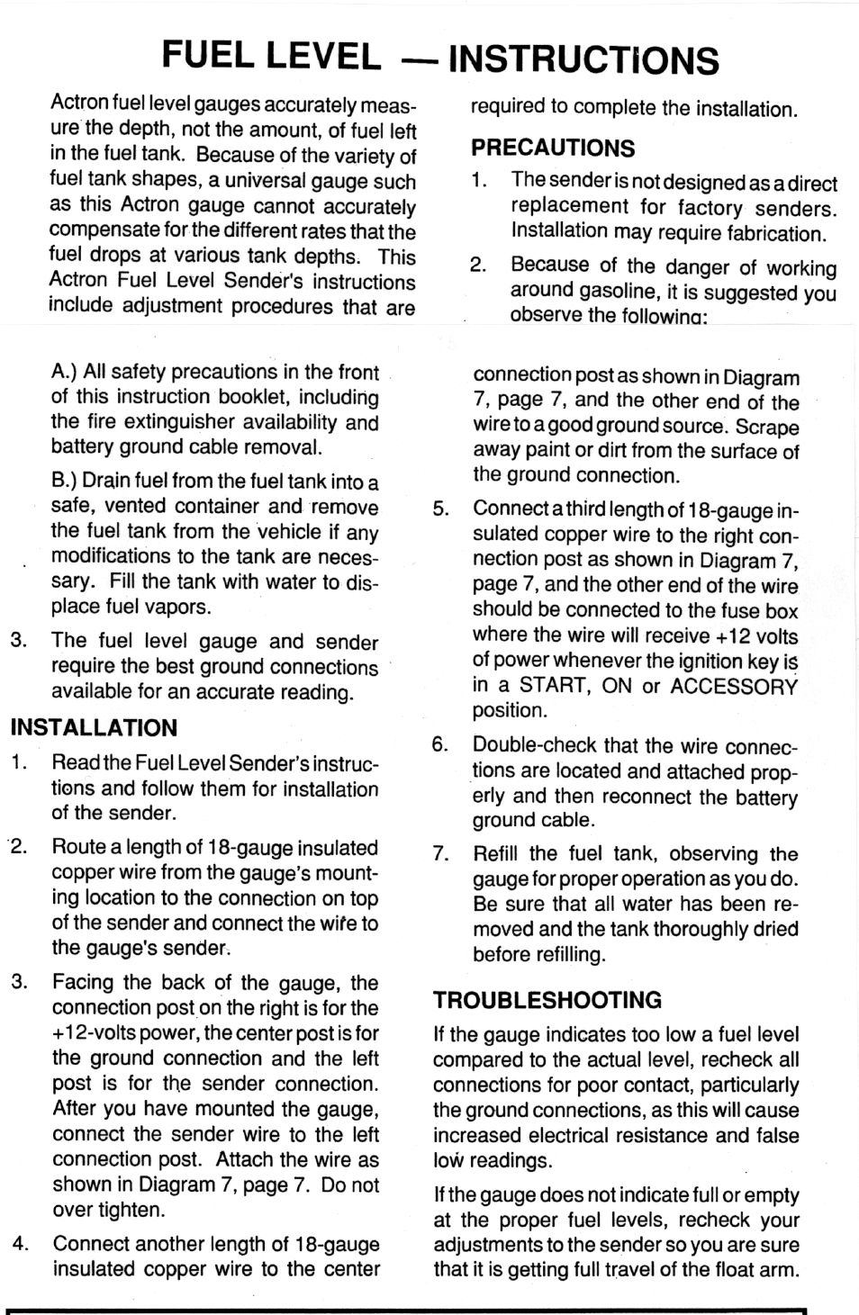 Actron CP7950 User Manual | 4 pages