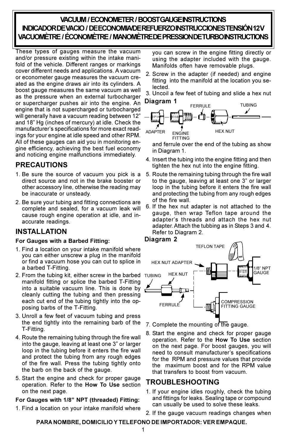 Actron CP8203 User Manual | 12 pages