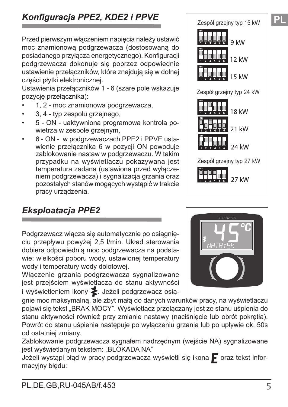 Konfiguracja ppe2, kde2 i ppve eksploatacja ppe2 | KOSPEL KDE User Manual | Page 5 / 40