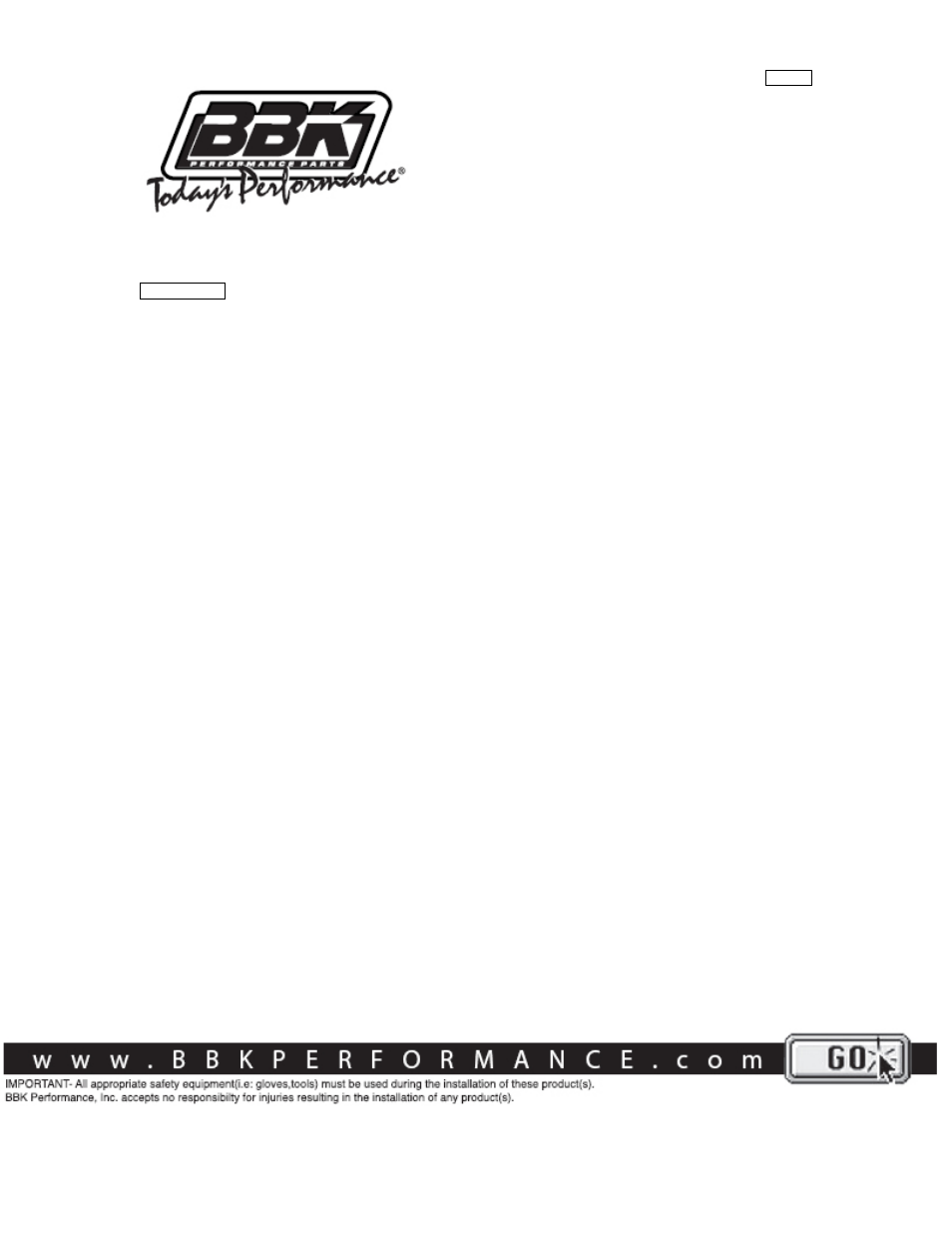 BBK Performance 1771 User Manual | 1 page