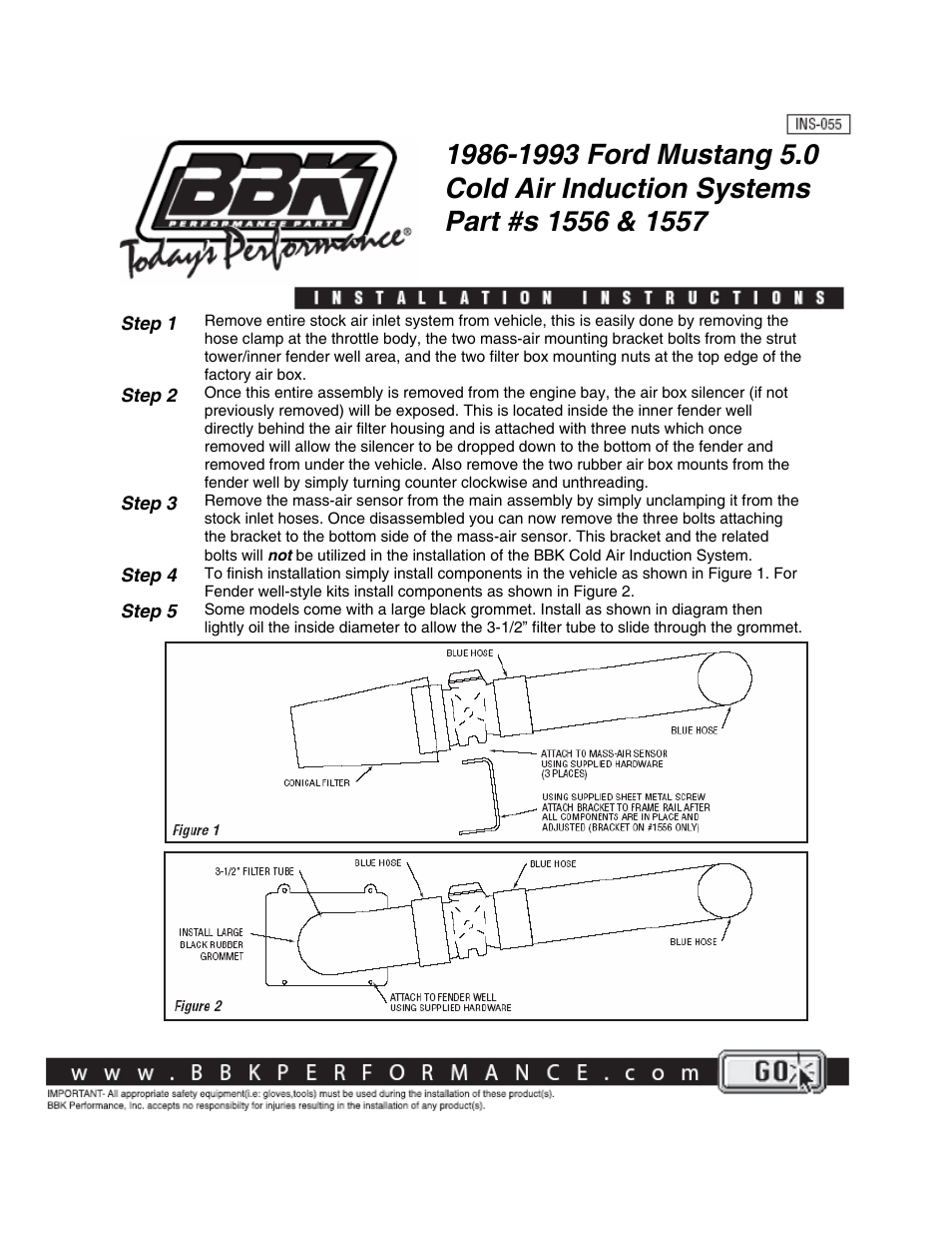 BBK Performance 15575 User Manual | 1 page