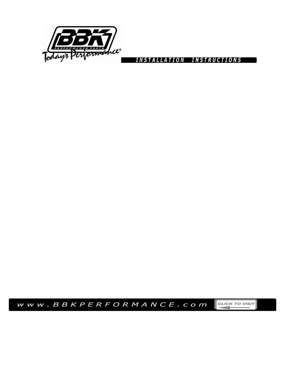 BBK Performance 1821 User Manual | 4 pages