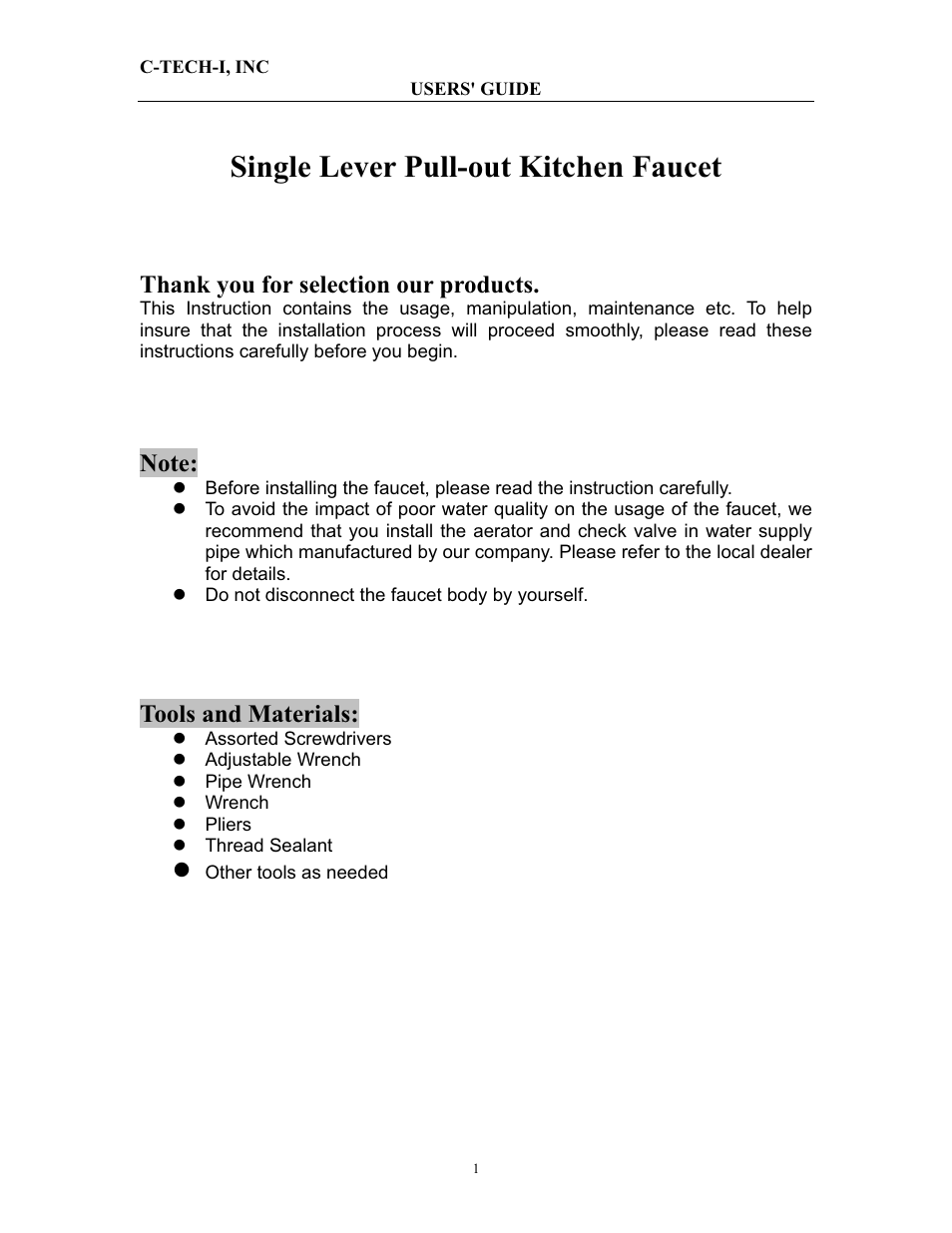 C-TECH-I Beoni LI-UK-T600 User Manual | 4 pages