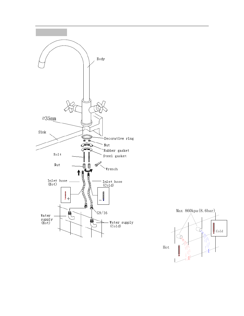 Installation | C-TECH-I Imperiale LI-VLK-2 User Manual | Page 2 / 4
