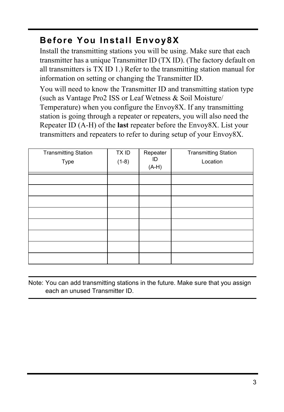DAVIS Envoy8X Getting Started Guide User Manual | Page 5 / 16